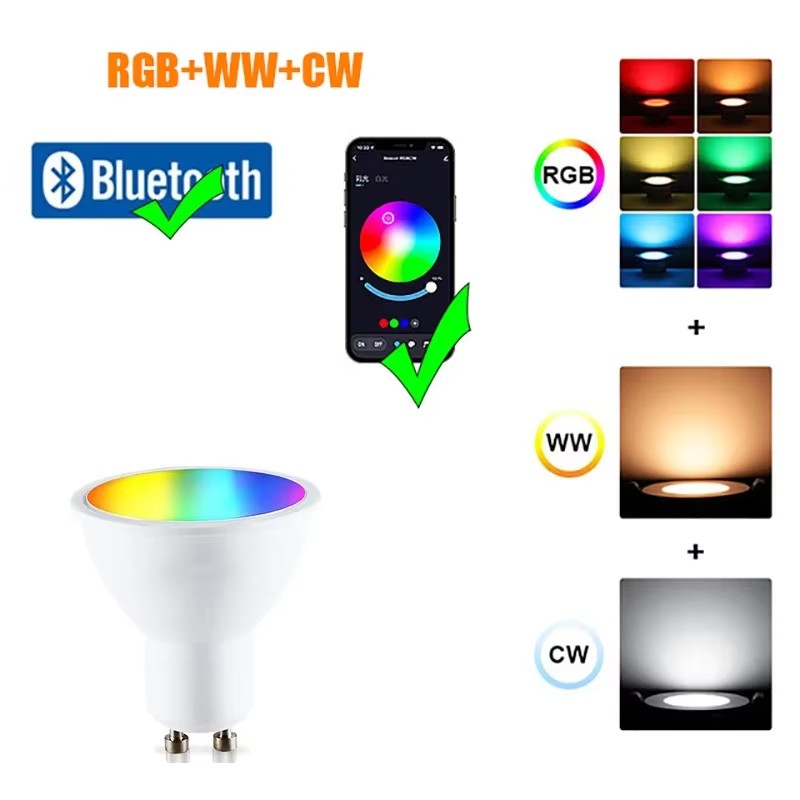 Indoor Vloer Spots Licht voor Potplanten/afbeeldingen Verlichting Kamer Hoek Ambient Versieren Spot Verlichtingsarmaturen 5W Gu10 Lamp: Bruin / WHITE