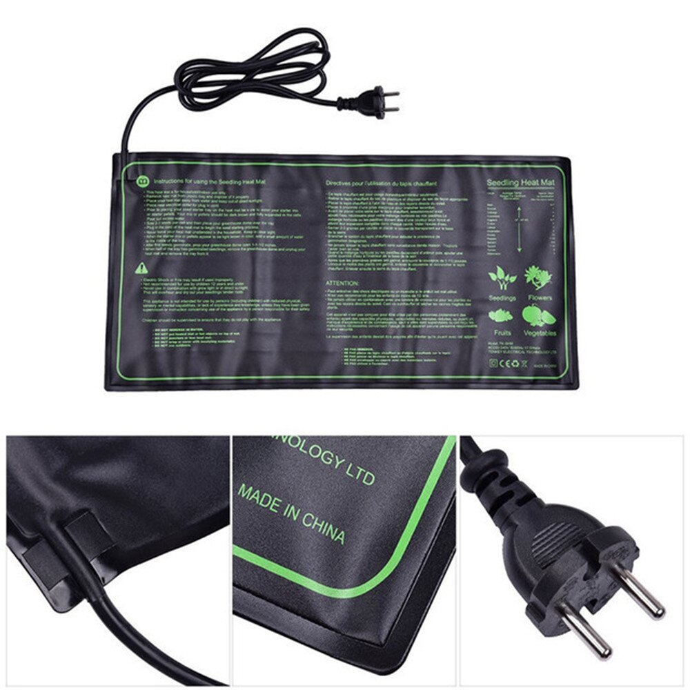 50*25cm Seedling Heating Mat Waterproof Plant Seed Germination Propagation Clone Starter Pad 110V/220V Garden Supplies