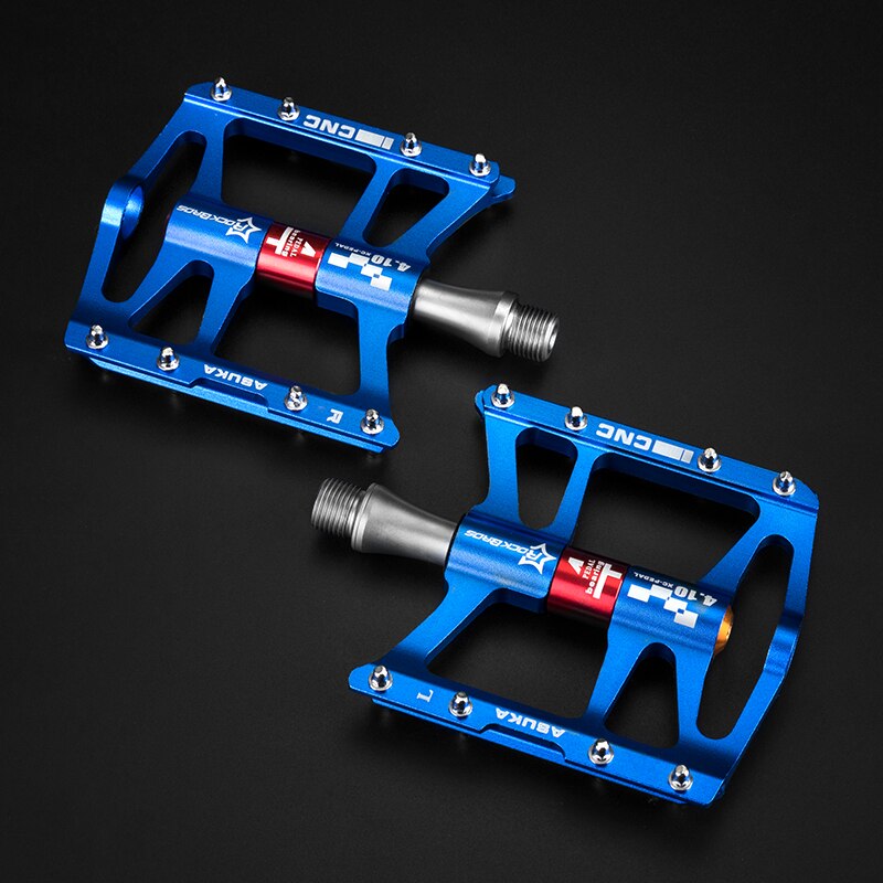 ROCKBROS Mountain Bike Bicycle Pedals Cycling Ultralight Aluminium Alloy 4 Bearings MTB Pedals Bicicleta Bike Pedals Flat BMX