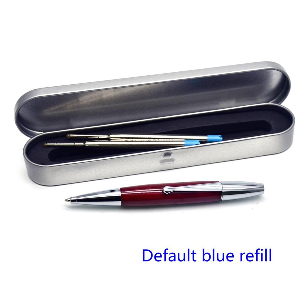Guoyi A227 wooden ballpoint pen learning office school stationery luxury hotel business pen: Pen box-Blue ink
