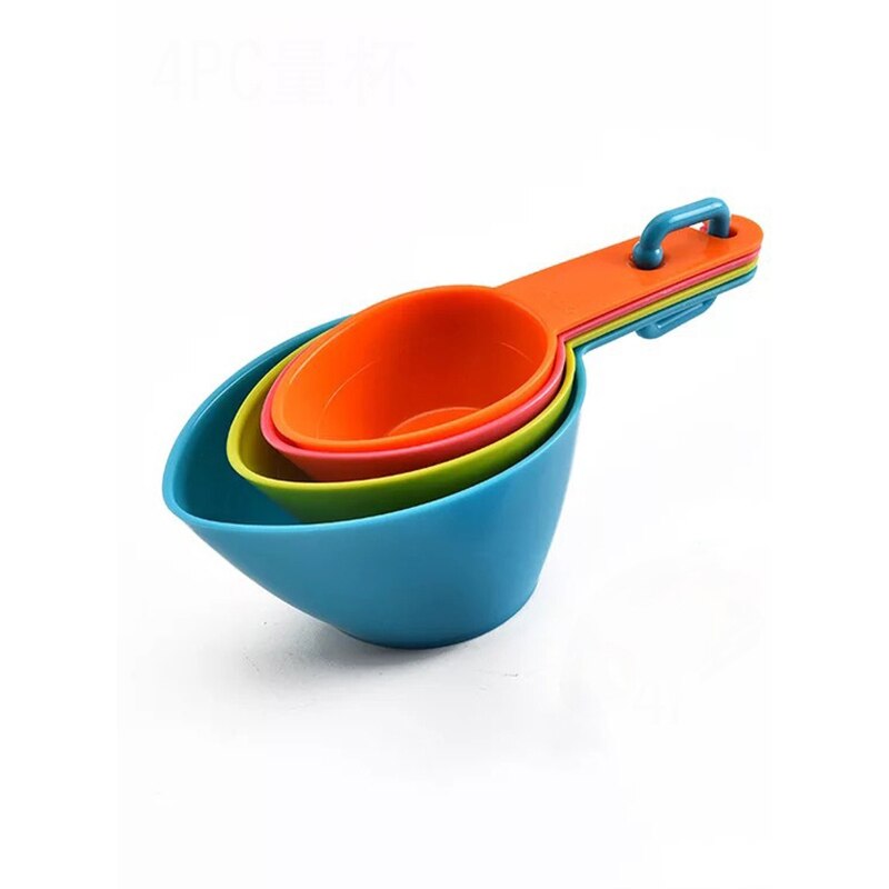 4PCS Measuring Spoons Set Kitchen Measuring Cups Dry and Liquid Ingredients Measuring Tools Baking Utensil Set