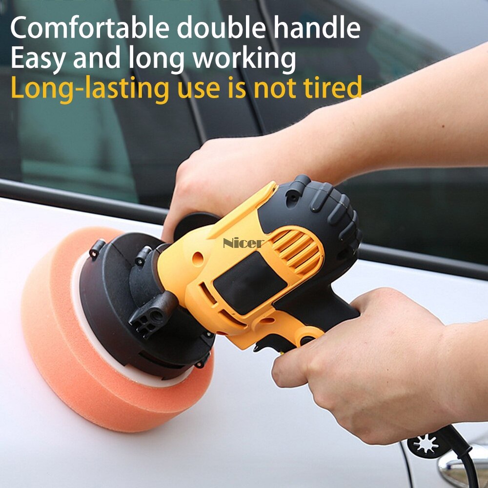 220V 3000rpm Electric Car Polisher Machine 700W Auto Polishing Machine Adjustable Speed Sanding Waxing Tools Car Accessories