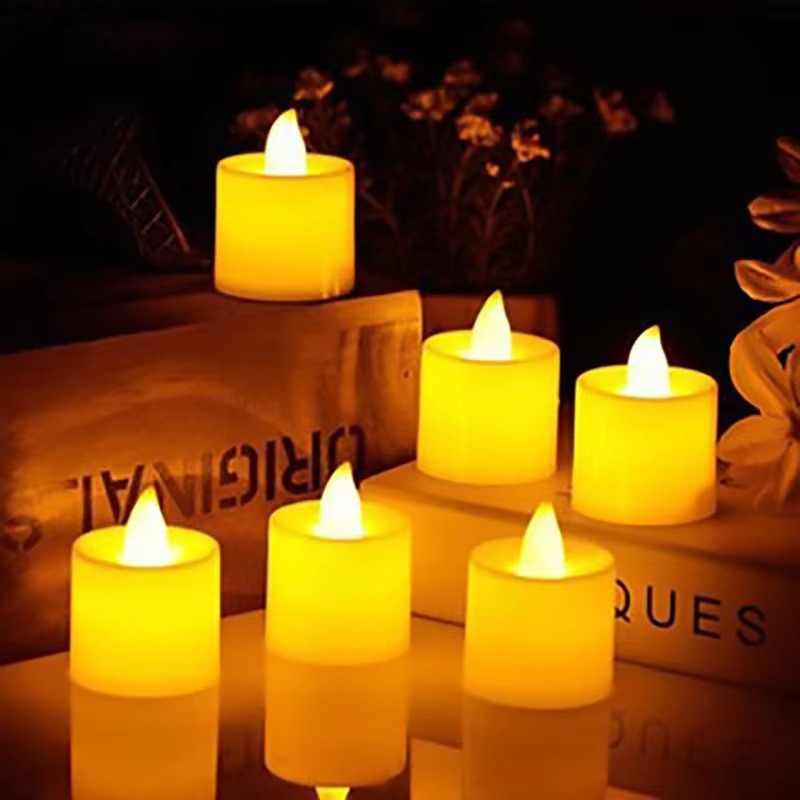 Velas electrónicas LED, velas parpadeantes sin llama, velas de deseos alimentadas por batería, iluminación decorativa para de boda y hogar