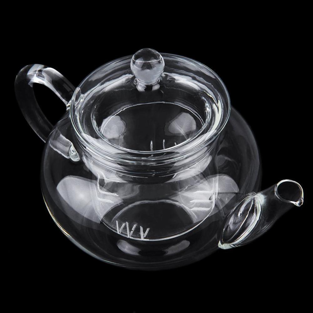 Glass Teapot 250ML Resistant Bottle Cup Infuser Infuser Tea Leaf Heat Home Shop Herbal Kitchen Transparent