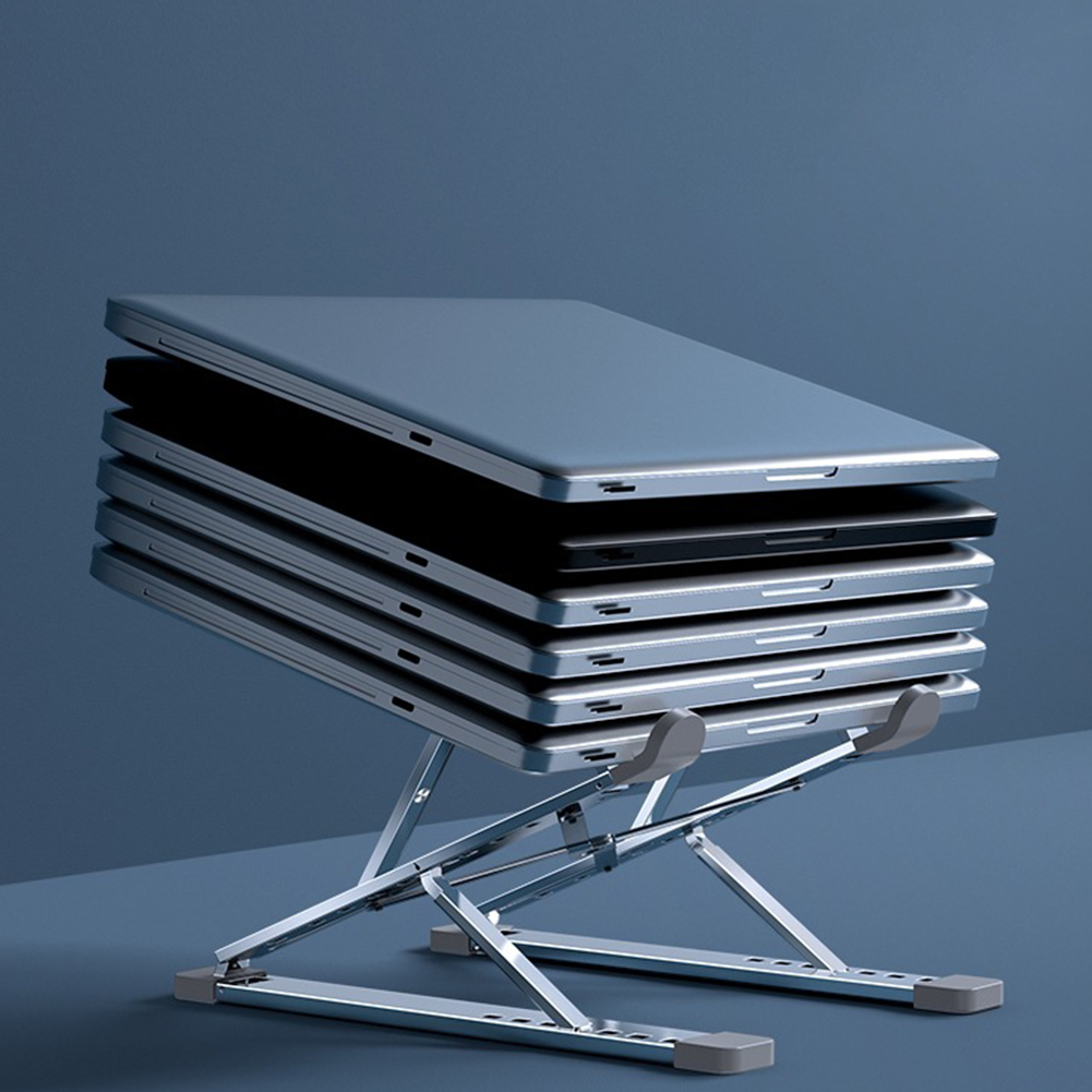 N8 tragbare, verstellbare laptopständer für macbook, tablet und notebook, aluminiumständer, tischkühlpad, faltbarer laptophalter