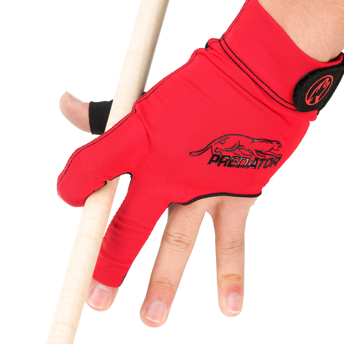 PREDATOR Pool Cue Snooker Cue Gloves Three-finger Mitts Non-slip Left-handed Comfortable Billiard Accessories: WHITE