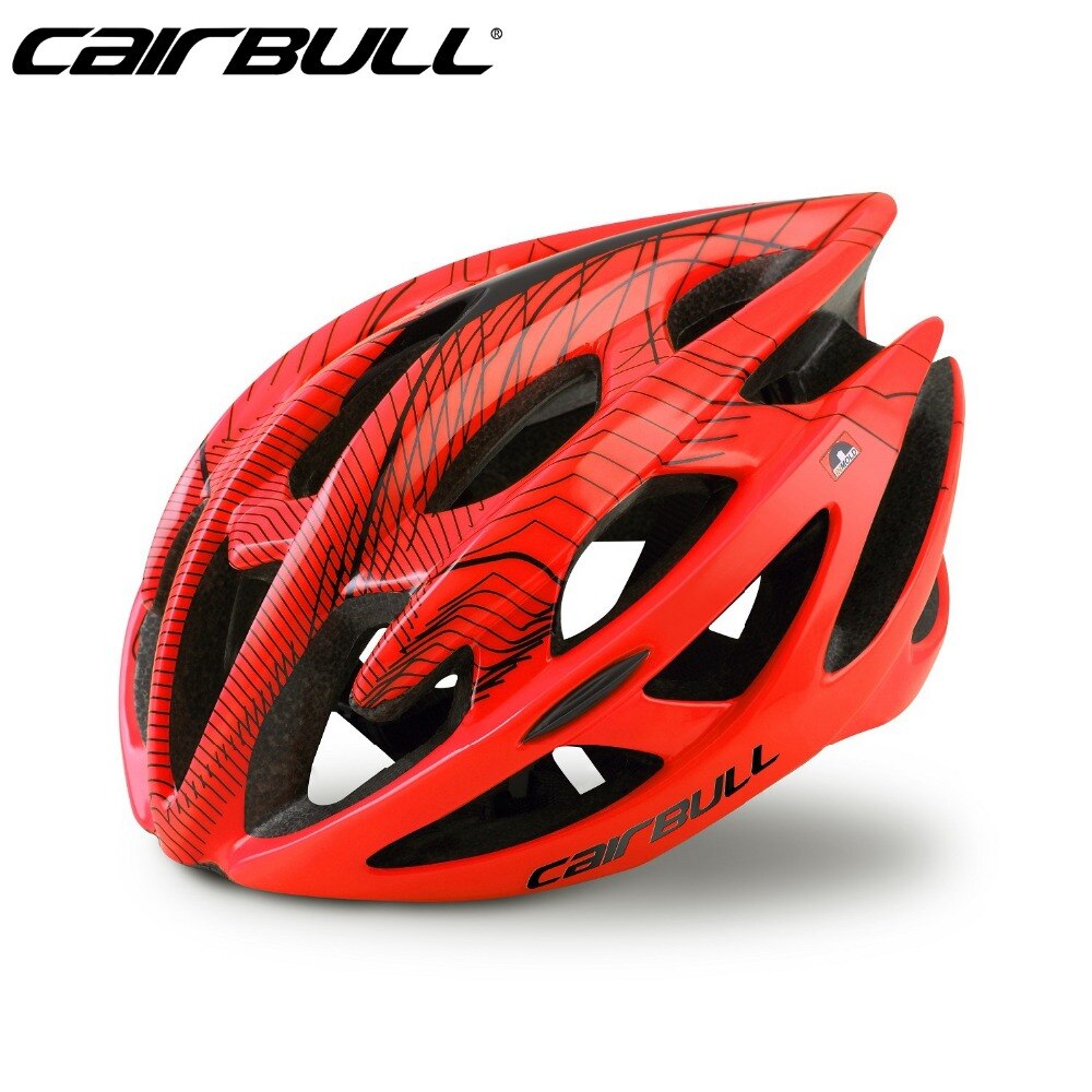 HEIßER CAIRBULL Fahrrad Radfahren Helm Superlight 21 Lüftungsschlitze Ultra-licht Atmungsaktive MTB Straße Fahrrad Sicherheit Helm casco ciclismo L /M: Orange / l