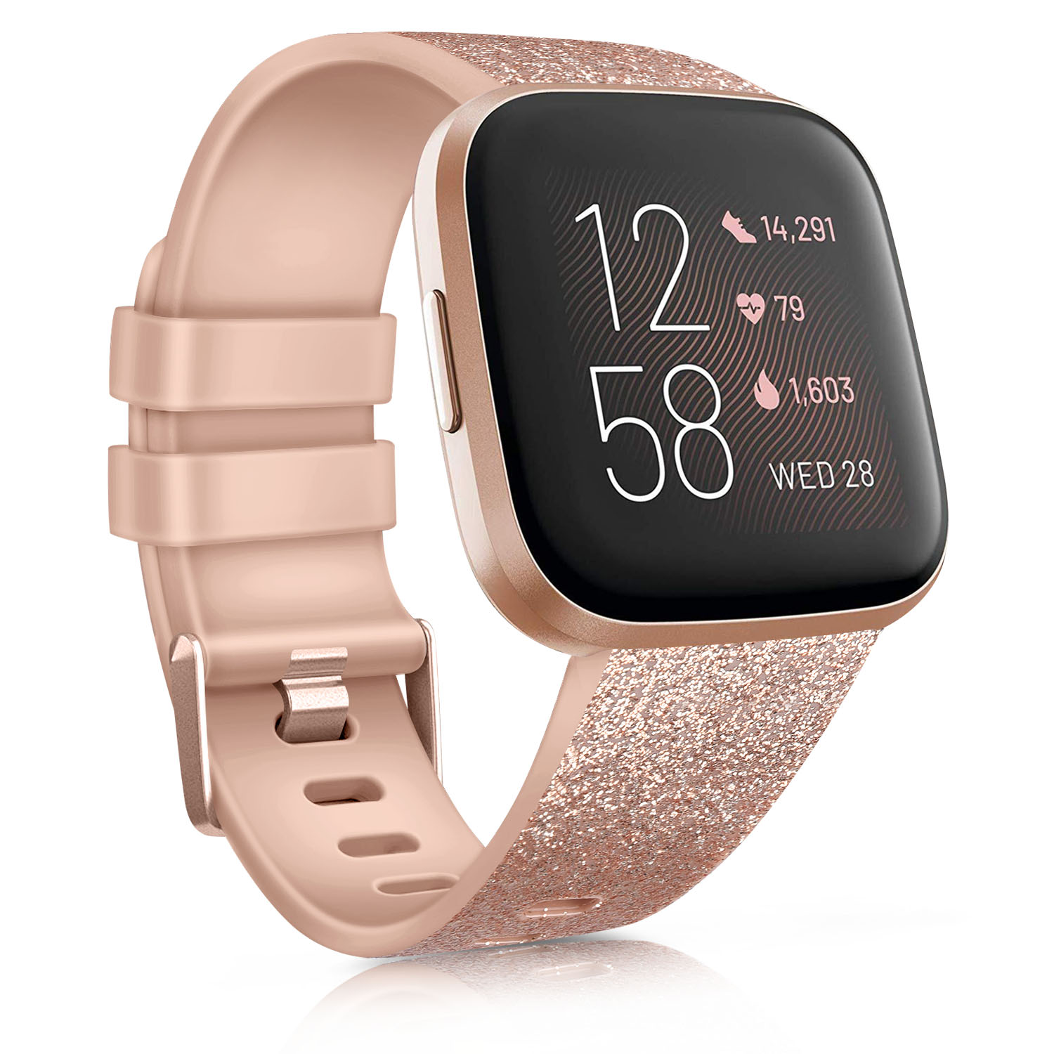 Replacement Watch Band for Fitbit Versa 2 SE Strap Silicone Sport Bracelet for Fitbit Versa Lite Wristband Smartwatch Accessory: S / Beige