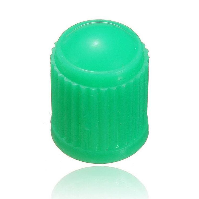 Tapas de válvula de rueda de plástico 100 Uds tapa para válvula cubierta para coche motocicleta verde