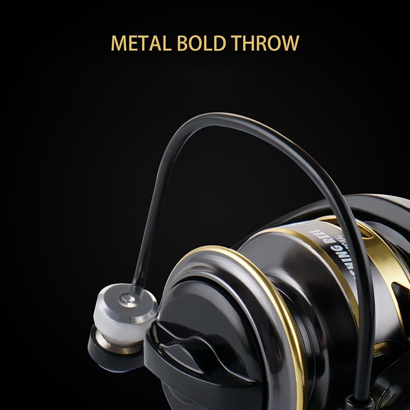 Mini carrete de pesca en hielo de Metal para invierno, carretes giratorios pequeños, rueda de pesca de carpa, accesorios para peces, engranaje de agua salada Summer y Centron Peso ligero Ultra suave Potente para pesca