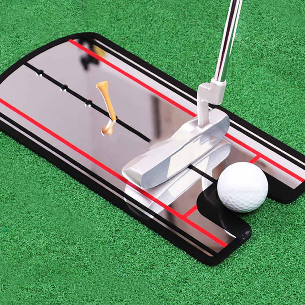 Golf Putting Mirror Alignment Training Aid Swing TrainerGolf Swing Straight Practice Eye Line Golf Accessories