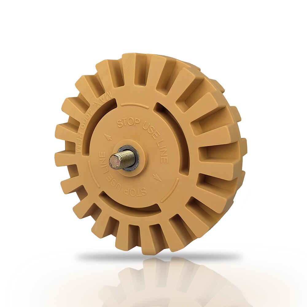 Decal Adhesive Remover Rubber Eraser Wheel 4 Inch Car Sticker Remover with Drill Adapter Kit and Tool Box E42