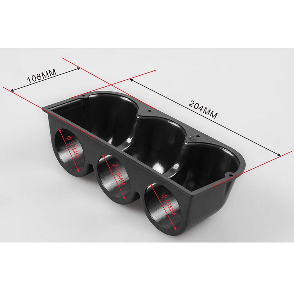 52mm Triple Gauge Pod Mount For Car Boat Truck Durable Plastic