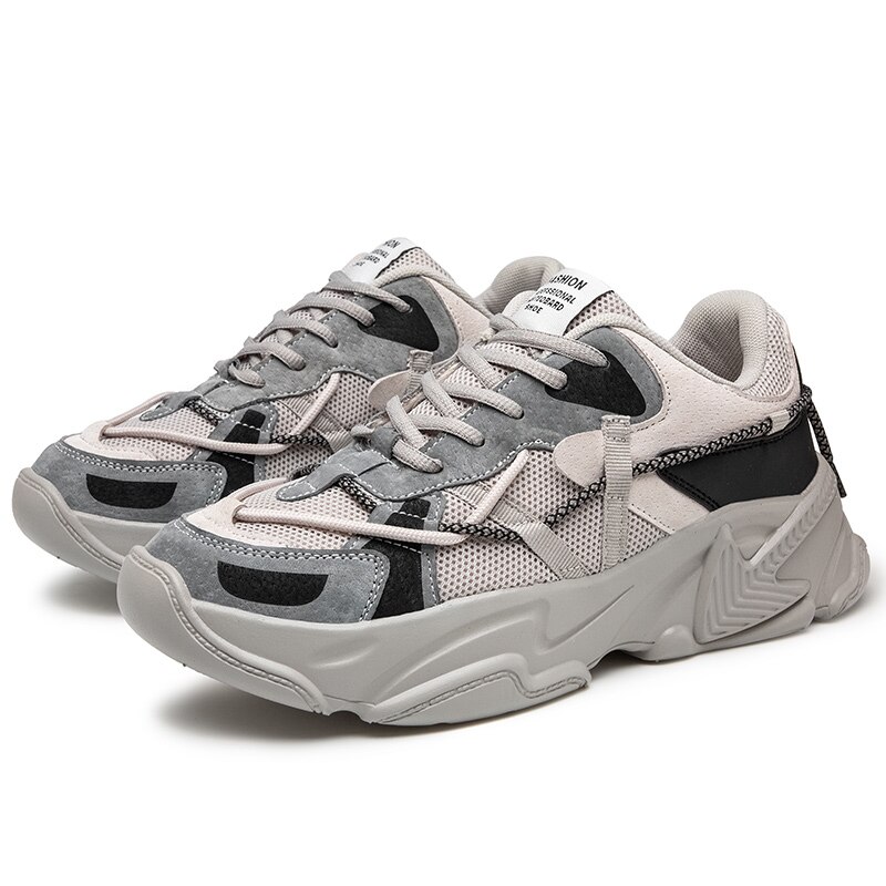 Heren winter plus fluwelen lage sneakers, comfortabele casual sportschoenen voor heren, outdoor sportschoenen, modieuze herenschoenen: Grijs / 10