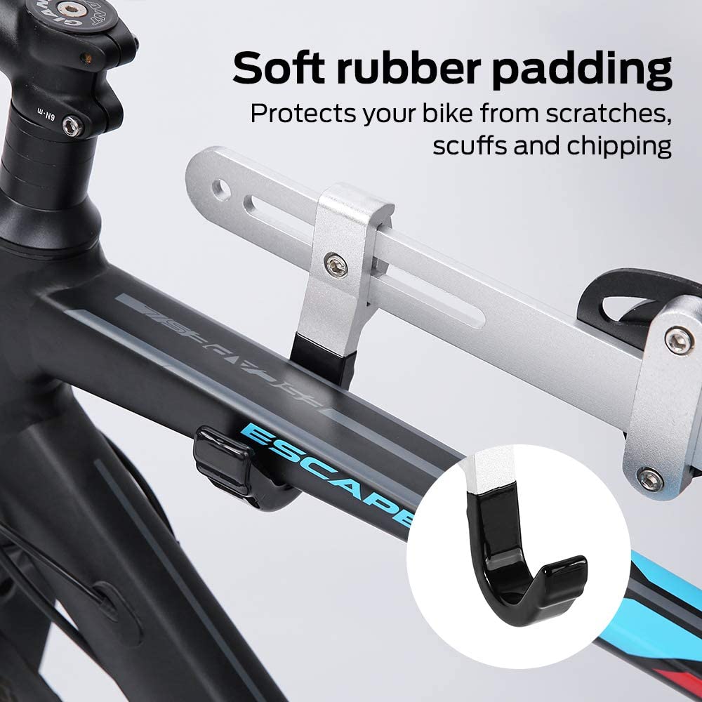 Indoor storage bicycle wall mount bicycle adjustable metal bracket hanger MTB road bike parking rack display hanger heavy hook