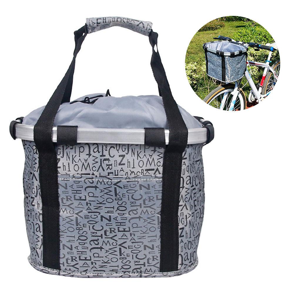Animaux chat siège chien vélo panier avant amovible vélo panier chien transporteur étanche animaux siège vélo panier cyclisme accessoires: Gris