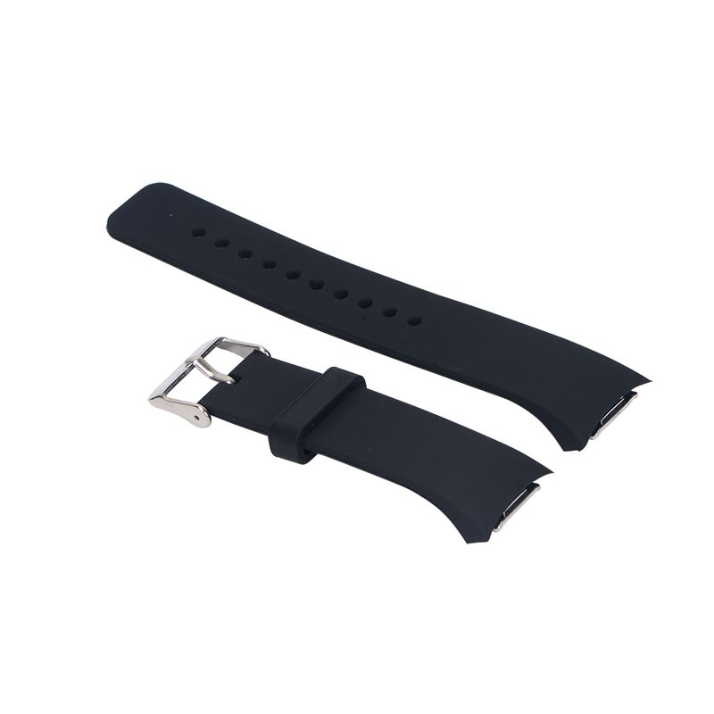 Armband Voor Samsung Gear S2 Sport R720 Band Siliconen Band Voor Samsung Gear S2 R720 Sport Smart Horloge Vervanging Accessoire: Black