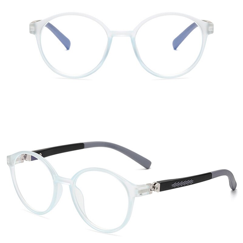 Anti-blåt lys børns briller læsebriller ultralette computergoggles brilleramme til kvinder: C7