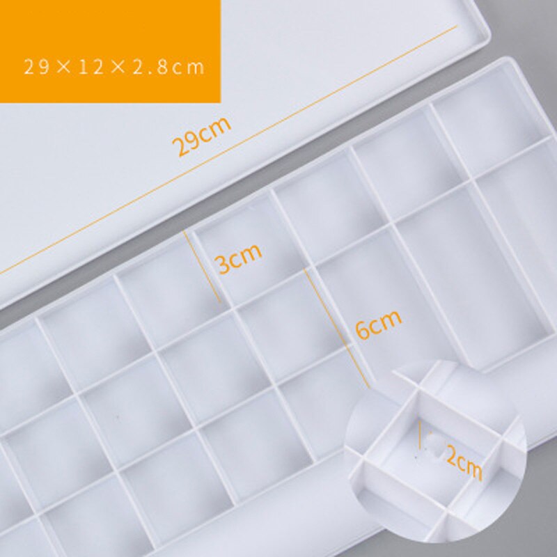 25 Grid Palette for Artist Oil Painting Leakproof Paint Palette Tray Box Storage Box Stationery Art Supplies Drawing Tool
