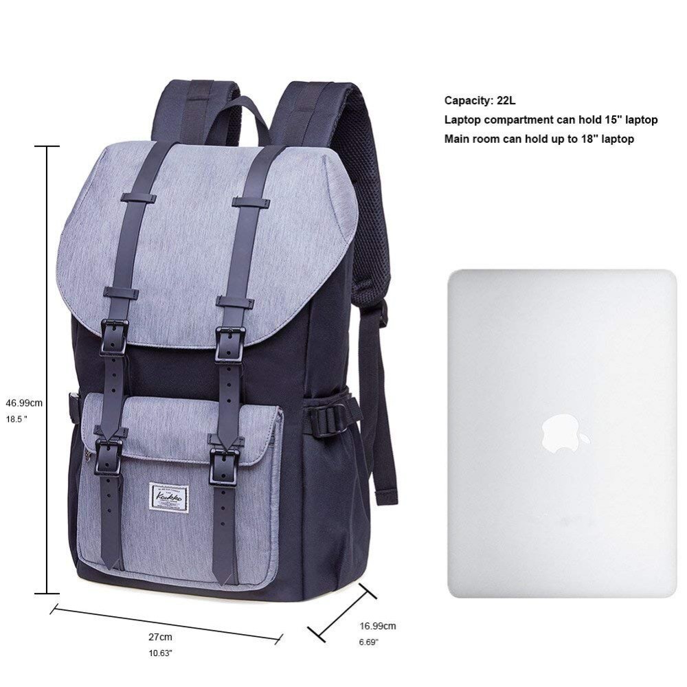 Kaukko Mochilas Mochila Escola Laptop Sacos de Viagem dos homens das Mulheres para 15.6 Polegada Notebook Casual Daypacks Mochilas