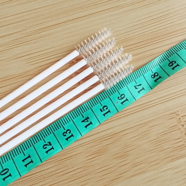 10Pcs/Lot Portable Convenient Baby Bottle Brush Test Tubes Brushes Stainless Steel Straws Cleaning Brush BM