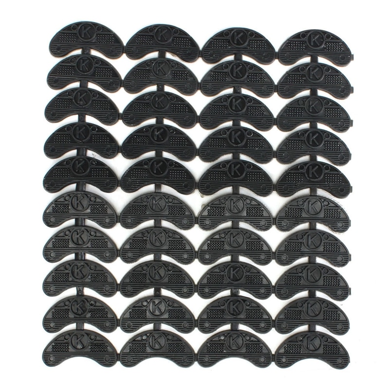 40 pièces 20-paire caoutchouc talon épargnants orteil plaques robinets bricolage chaussures réparation tampons taille: 56*24*3.1MM: Default Title