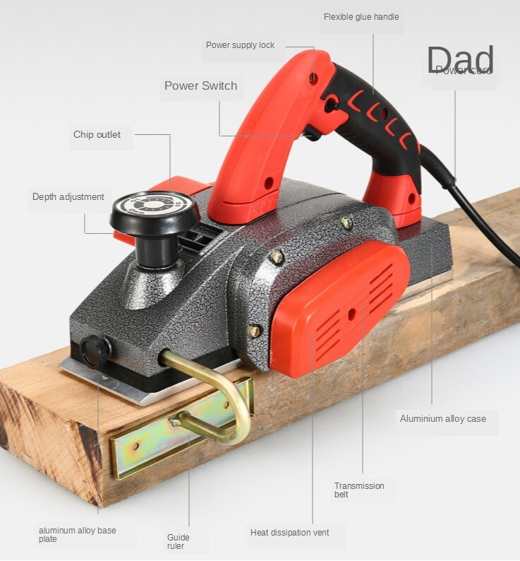 Portable Electric Planer Household Multifunctional Woodworking Electric Planer Electric Planer Cutting Board Cutting Board