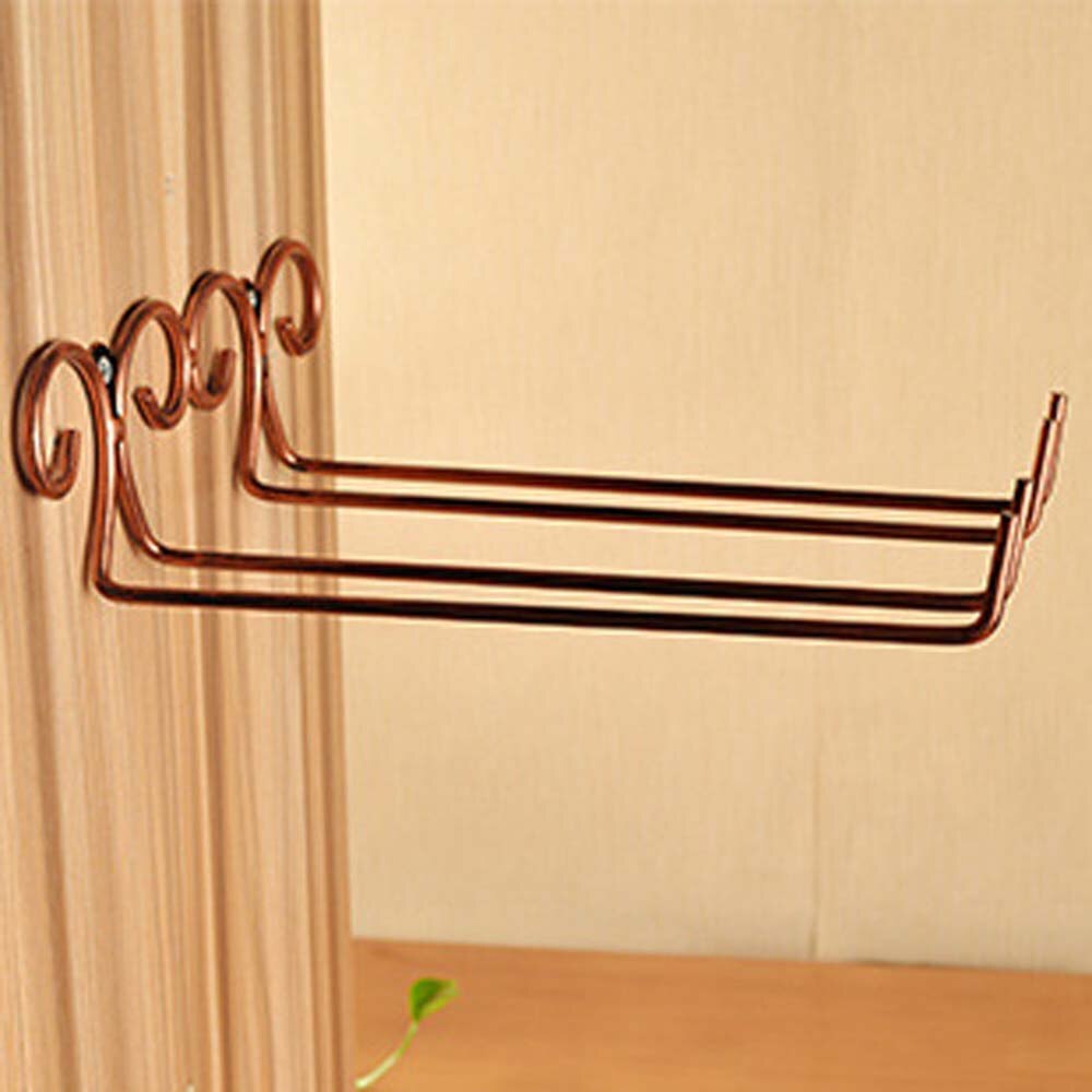 Porte-verre à vin en métal suspendu | Argent/or Bar simple/Double vin verres à vin, gobelet en verre, support inversé