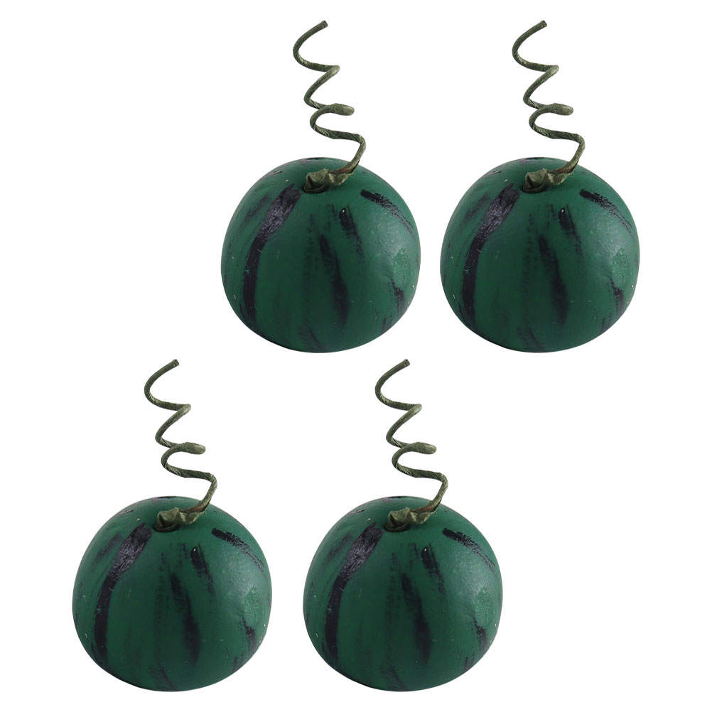 4pcs Miniature Watermelon Kids Pretend Play Kitchen Mini Fruit Model