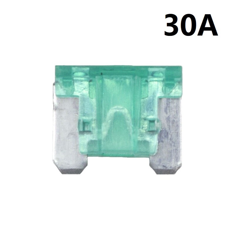 100pcs automotivo pc e liga de zinco de baixo perfil mini fusíveis 5a 7.5a 10a 15a 20a 25a 30a fusível de carro: 30A