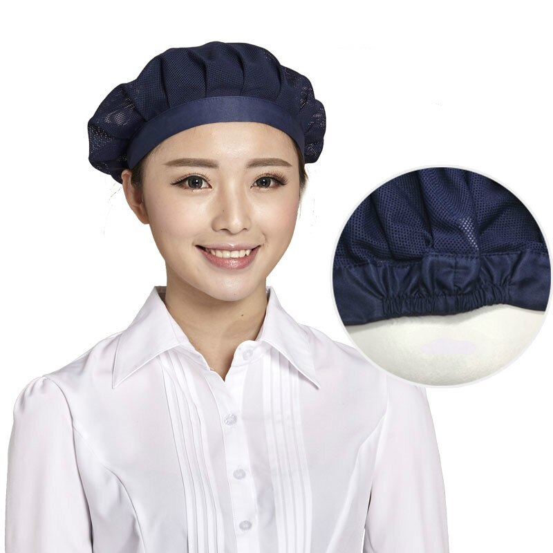 Elastic Mesh Caps Workshop Caps Food Service Kitchen Restaurant Hotel Bakery Chef Waiter Work Wear Hats Breathable