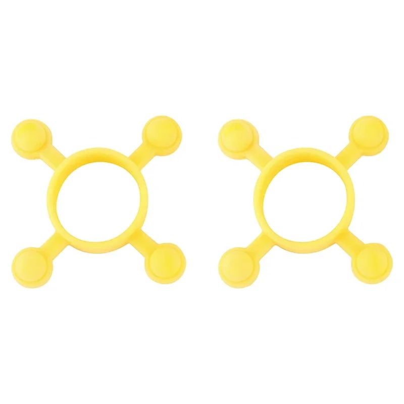 Estabilizador de extremidades de arco recurvo, silenciador de absorción, amortiguador apto para Takedown, arco recurvo tradicional de arco largo: YELLOW