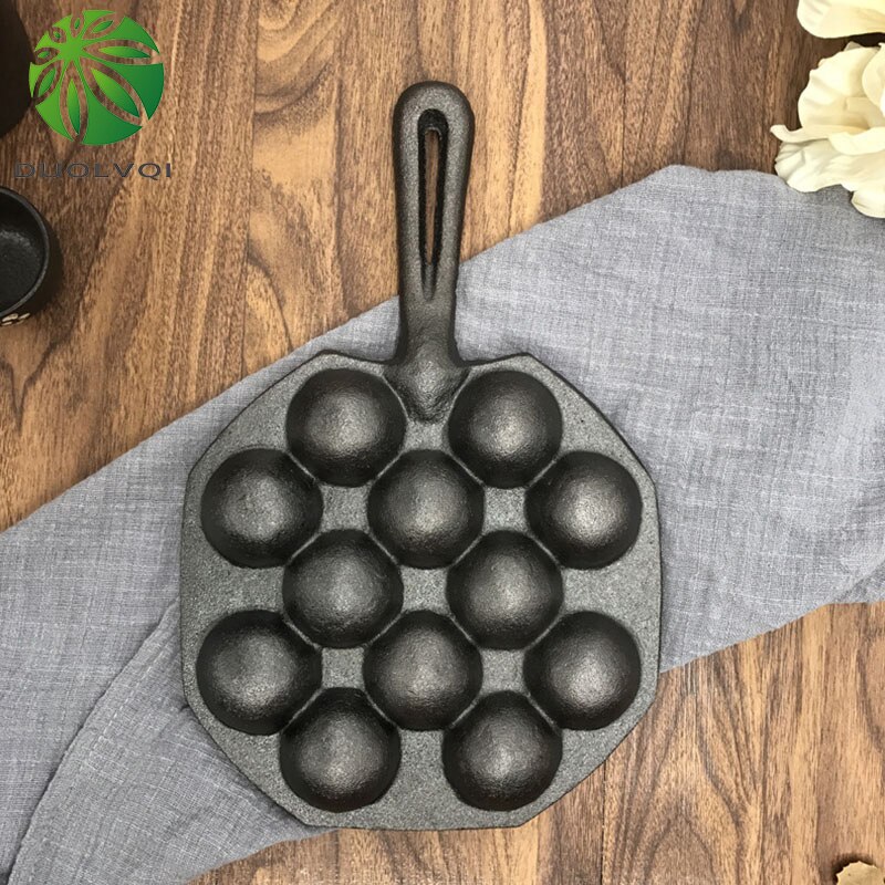 Holaroom 12 Holtes Takoyaki Pan Takoyaki Maker Octopus Kleine Ballen Bakken Pan Thuis Koken Gereedschap Keukengerei Supplies