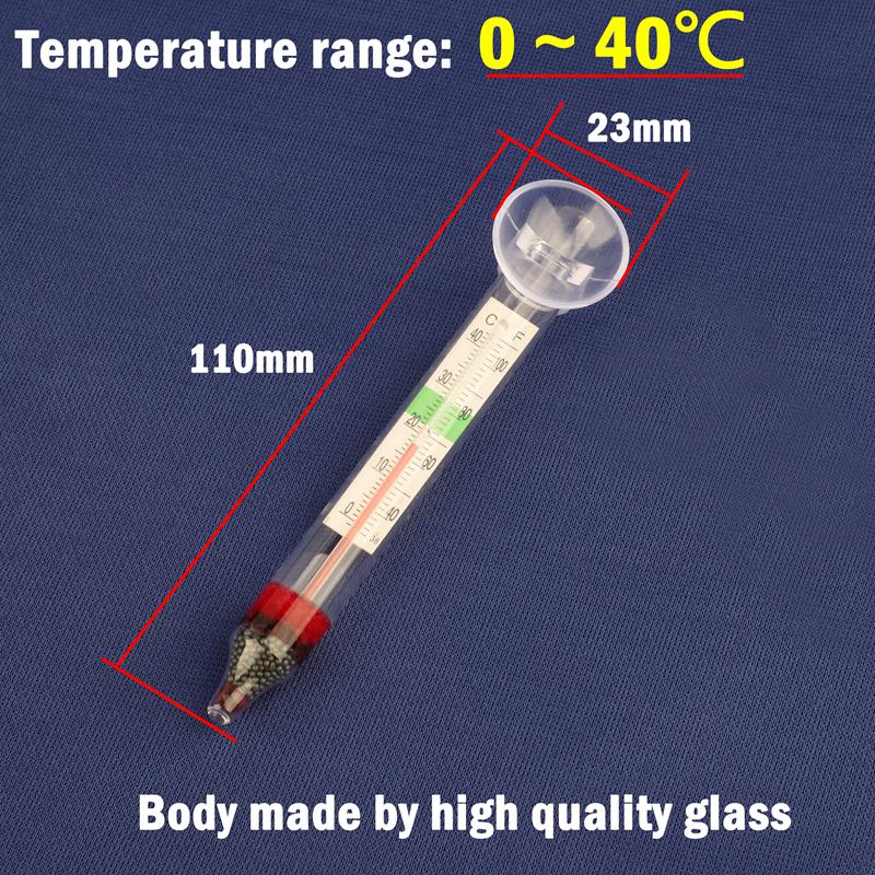 Aquarium Fish Tank Thermometer 0-43 Celsius Degree Precise Control of Water Temperature in Aquarium Fish Tank Accessories: Default Title