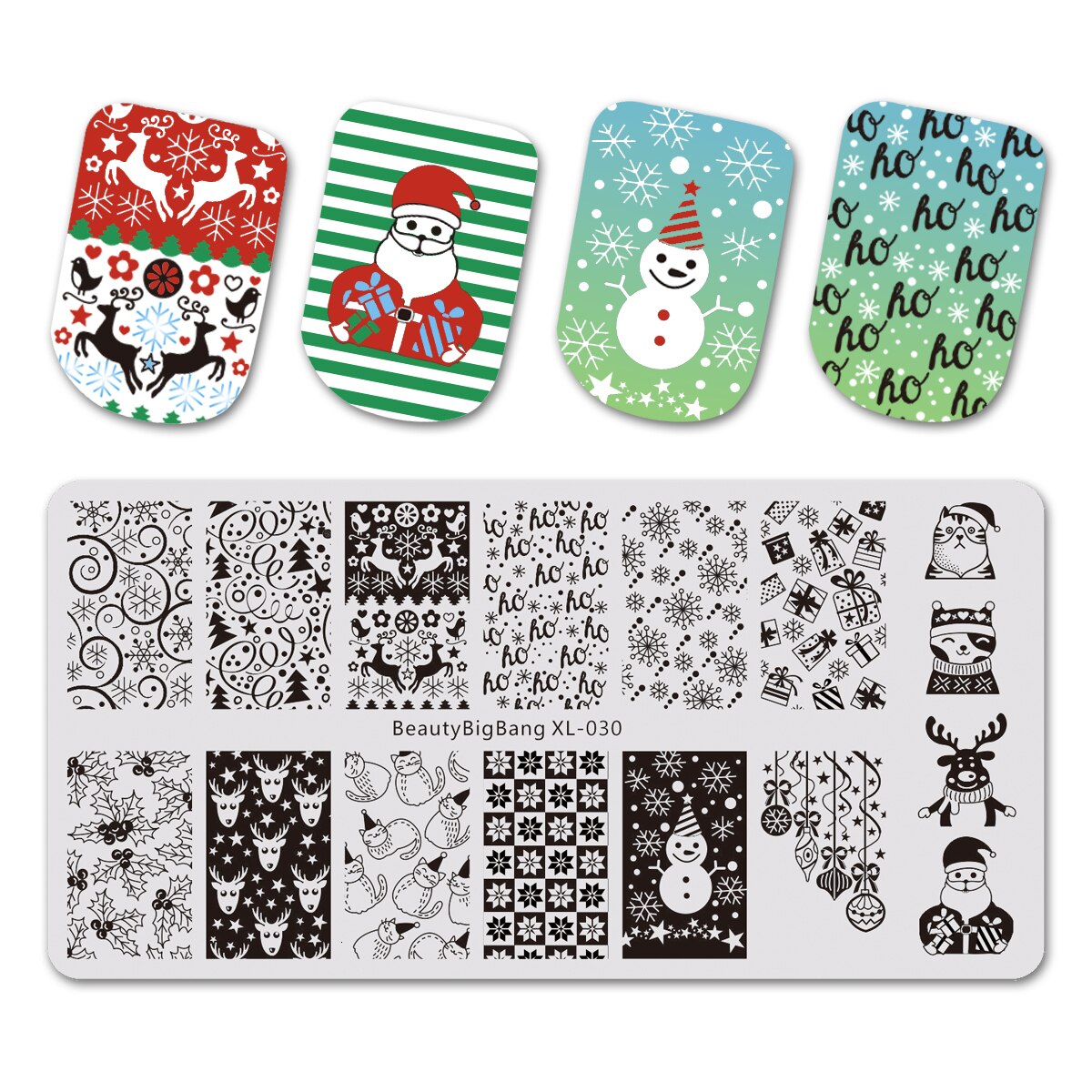 Beauty BigBang Nail Stamping Plates Nature Flower Butterfly Bird Theme Image Stainless Steel Nail Art Stamping Template XL-095: 30