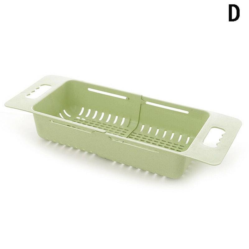 Retractable Sink, Panning Basin, Drain Basket, Rectangular Plastic Fruit, Kitchen Sink, Dish Storage: Default Title