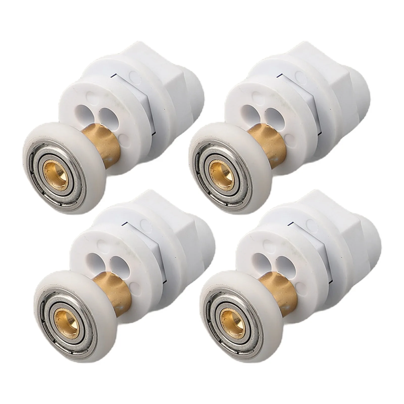 4er-Pack Duschtürrollen Hochwertige Rollen 19 mm/23 mm/25 mm/27 mm/29 mm Ersatzräder für Glasschiebetüren