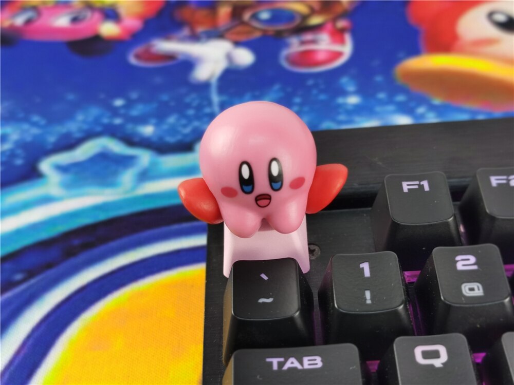 FAI DA TE Keycap 1 pcs Giochi e anime cap chiave PBT tastiera meccanica keycaps per tastiera meccanica R4 altezza Gruppo C: Kirby 1