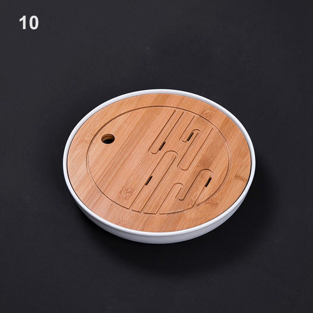 Chinese Style Bamboo Tea Trays Tea Serving Kung Fu Tea Trays Eco-Friendly Household Water Storage Trays Dry Bubble Table: 10