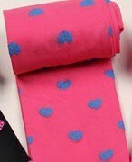 Multi-Kleuren Kinderen Leggings Meisje Liefde Hart Leggings Broek Elastische Skinny Panty: Rood