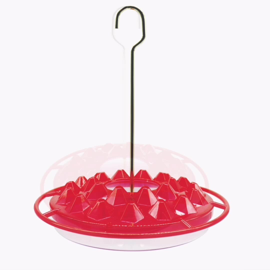 Sensation Pink Coneflower Bird Feeder Outdoor Decoration Window Garden Flower Outside Rust Resistant: round