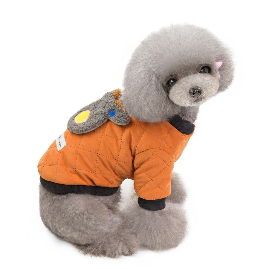 Vinter varma hundkläder tjock bomull katt valp hundar kappa jackor för små hundar rådjur s-xxl orange blå chihuahua