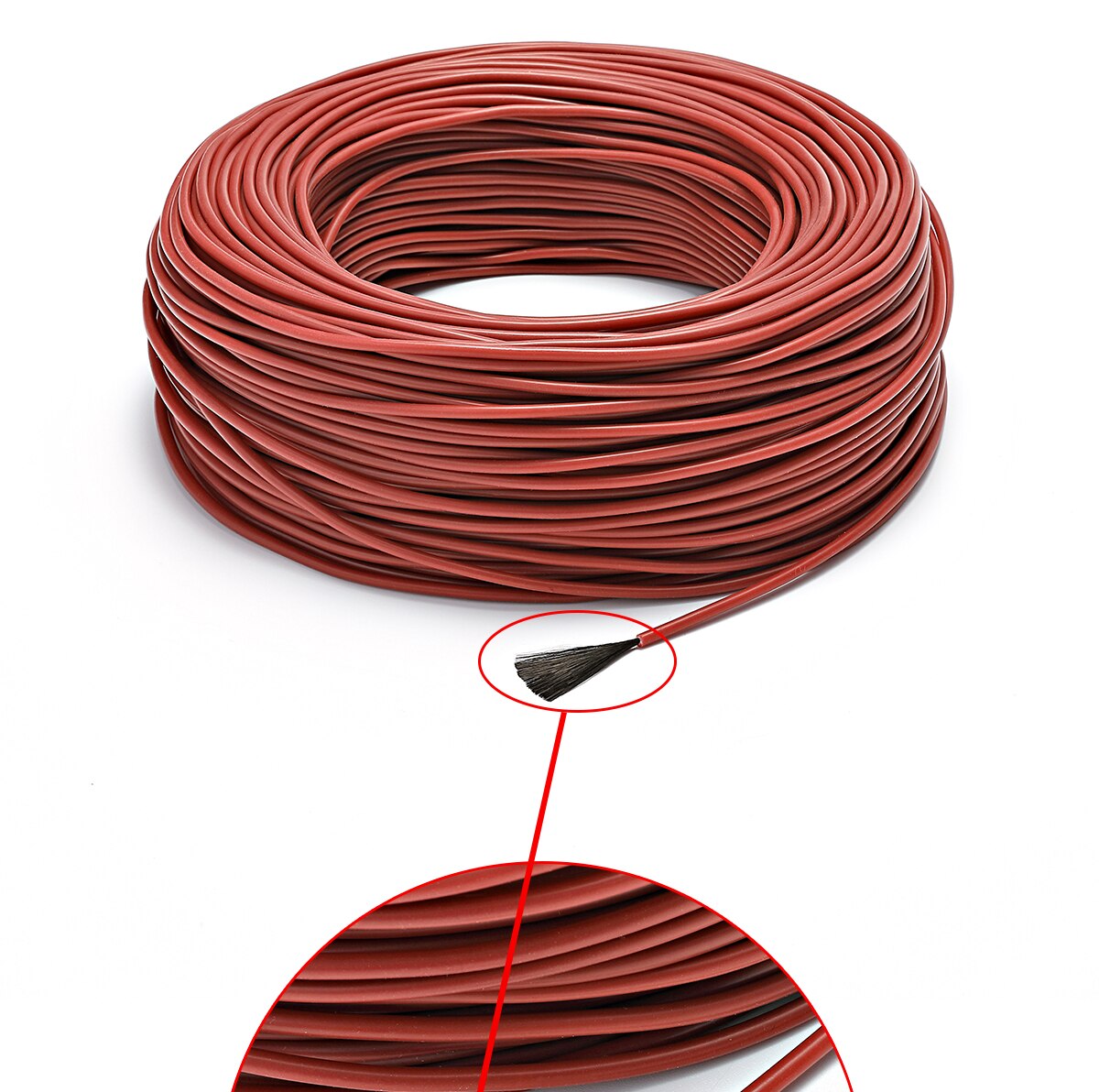 12K Warm Floor Carbon Fiber Heating Wire Electric Hotline infrared Heating Cable 220v
