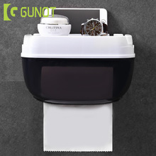 GUNOT Toiletrolhouder Muur gemonteerde Hygiënisch Papier Dispenser Waterdichte Tissue Opbergdoos Voor Badkamer en Toilet