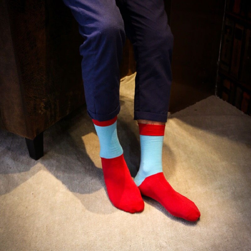 3 Paare/los Herbst Winter Neue Baumwolle Männer Socken Persönlichkeit Kreative Deodorant Anti-reibung Atmungsaktive Socken