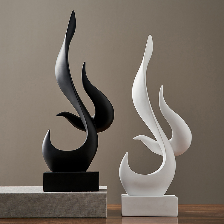 Sculpture Abstraite Moderne pour la Décoration de la Maison Accessoires pour le Salon, le Bureau, Statue Décorative Souvenir