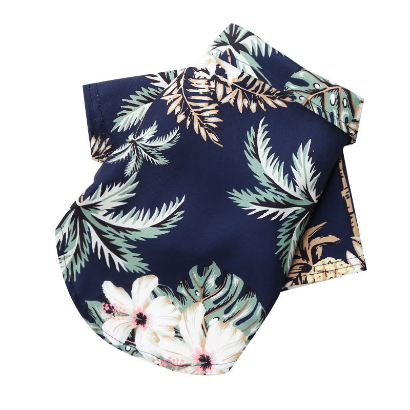 Mode Hawaiiaanse Strandstijl Hondenshirt Zomer Hondenkleding Ademend Kat Dun Shirt Leuke Print Puppy Vest Chihuahua Kleding: plum / XS