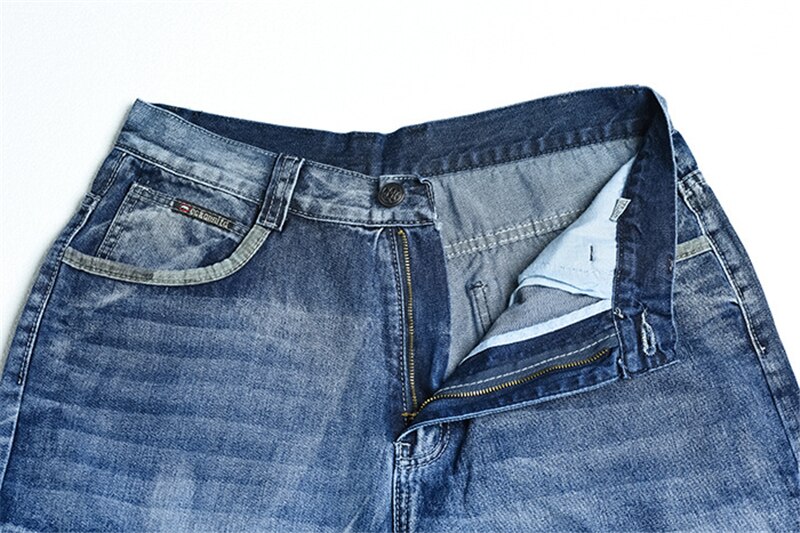 Mens Plus Size Loose Baggy Jeans Streetwear Hip Hop Long 3/4 Cargo Shorts  Pocket