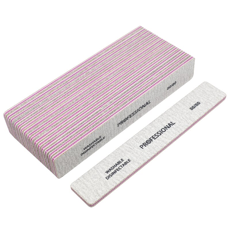 25 sztuk profesjonalny pilnik robić paznokci wapno a ongle robić paznokci nietrzeźwy robić paznokci prosto bufor robić paznokci w kostce szlifowanie polski 80/80 narzędzia robić manicure