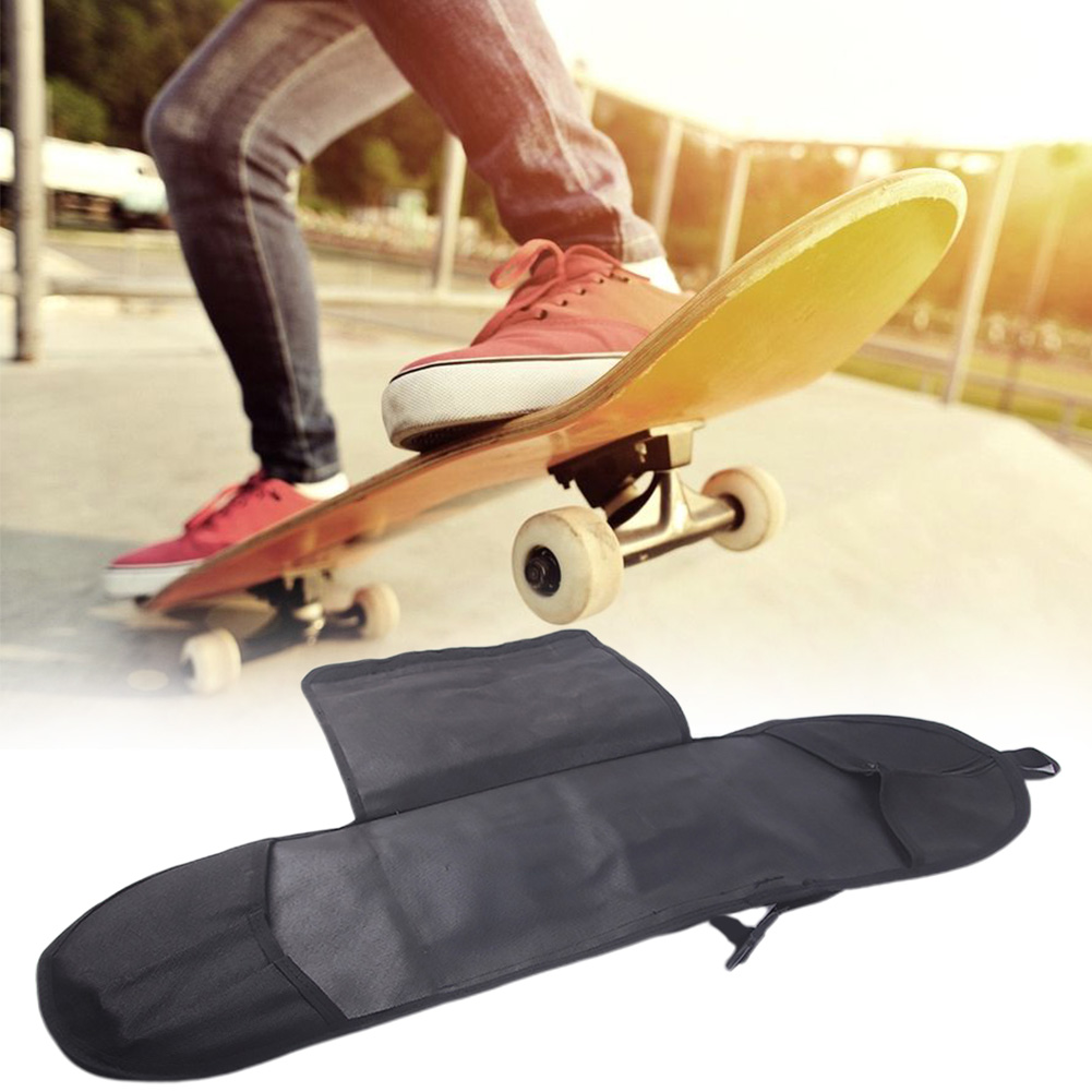 Skateboard taske slidstærk rejse singe skulderbetræk multifunktionel tykkere solidt justerbart tilbehør